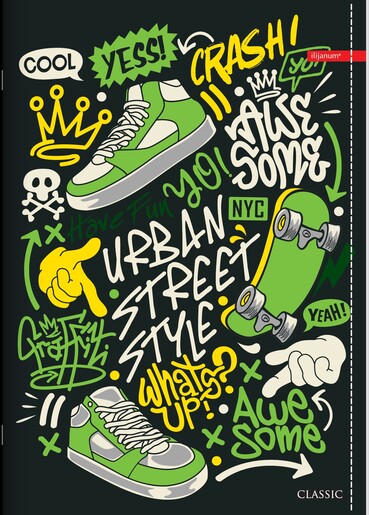 Bilježnica Ilijanum, A4 kvadratići, 52 lista, meki uvez