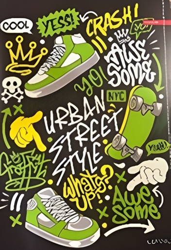 Bilježnica Ilijanum, A4 geometrija, 52 lista, meki uvez