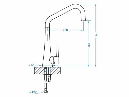 Alveus slavina EDEN, crna