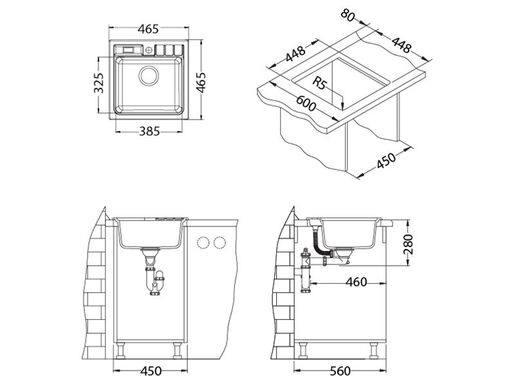 Alveus set NIAGARA 20 i slavina KATI G55 Beige