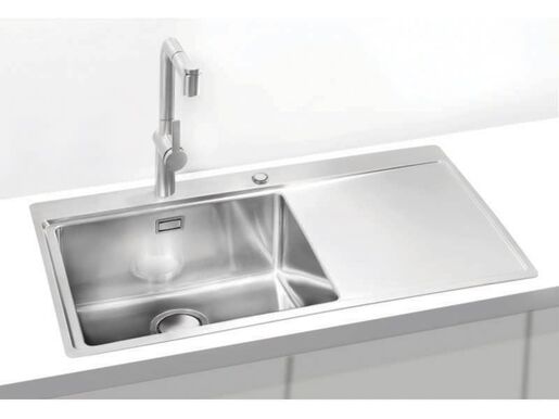 Alveus sudoper PURE UP 50 desni, brušeni čelik