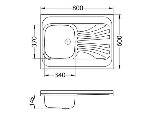 Alveus sudoper CLASSIC 30 lijevi
