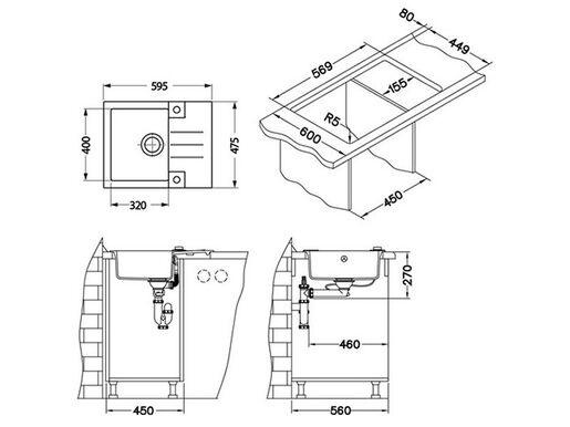 Alveus sudoper ROCK 30 Carbon