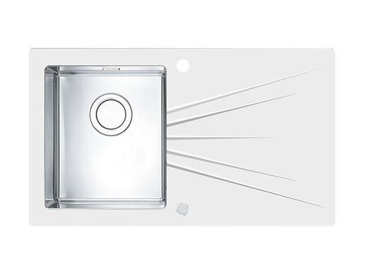 Alveus sudoper KARAT UP 10 lijevi, bijela