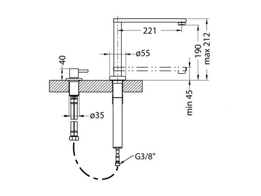 Alveus slavina NORMA, krom