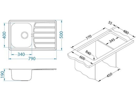 Alveus set ZOOM MAXIM 20 PP FI114 i slavina NELA