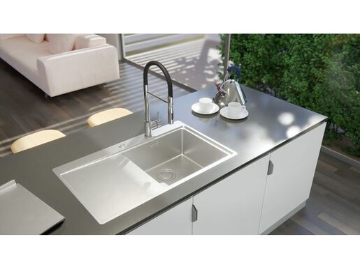 Alveus sudoper PURE UP 40 lijevi, brušeni čelik