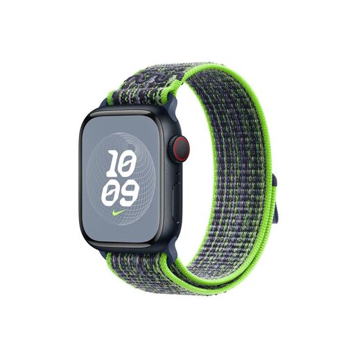 Apple zamjenski remen za Apple Watch 41mm: Bright Green/Blue Nike Sport Loop