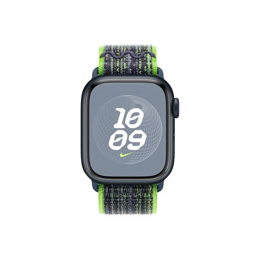 Apple zamjenski remen za Apple Watch 41mm: Bright Green/Blue Nike Sport Loop