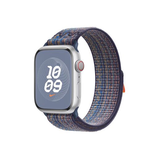 Apple zamjenski remen za Apple Watch 45mm - Game Royal/Orange Nike Sport Loop