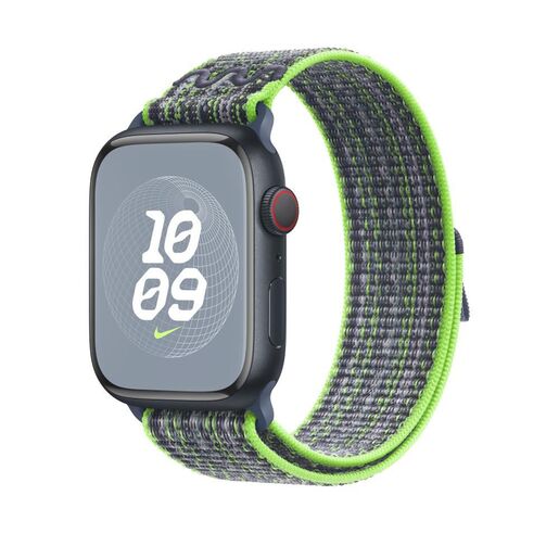 Apple zamjenski remen za Apple Watch 45mm - Bright Green/Blue Nike Sport Loop