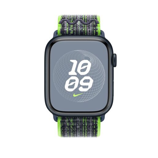 Apple zamjenski remen za Apple Watch 45mm - Bright Green/Blue Nike Sport Loop