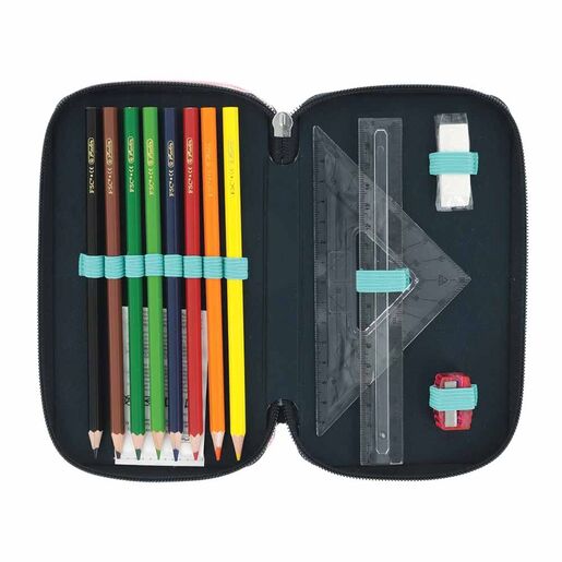 Pernica, puna, 3 zipa, Herlitz, paun