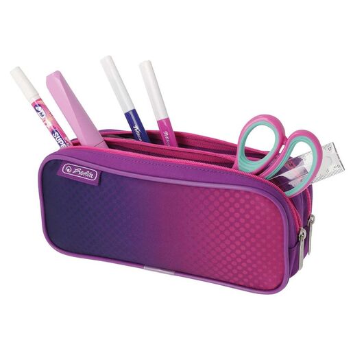 Pernica, prazna, 2 zipa, Herlitz, rozo ljubičasta