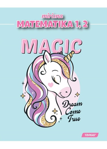 Pisanka matematika 1 i 2, TARGET mirisna, B5 kvadratići, 24 listova, meko izdanje