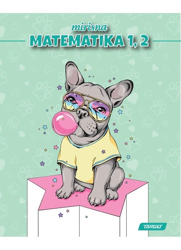 Pisanka matematika 1 i 2, TARGET mirisna, B5 kvadratići, 24 listova, meko izdanje