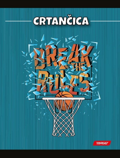 Crtančica TARGET, B5 linije, 16 listova, meko izdanje