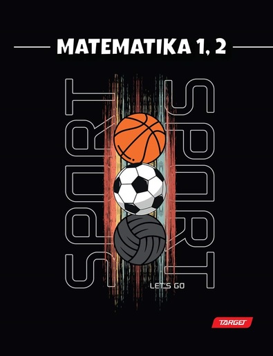 Bilježnica TARGET, B5 kvadratići, 24 lista, meko izdanje