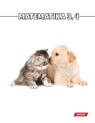 Pisanka matematika 3 i 4, TARGET, B5 kvadratići, 48 listova, meko izdanje