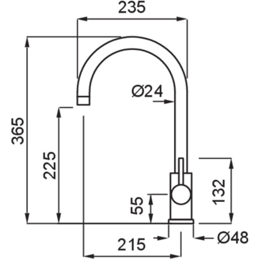 Elleci Cloud KT slavina, bijela