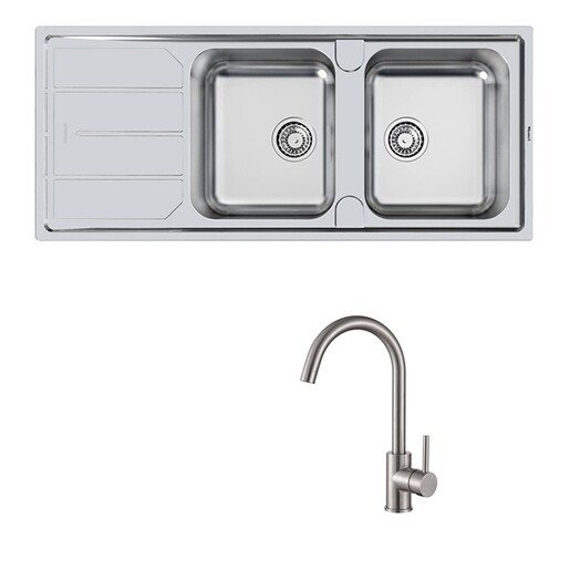 Set sudoper Foster Elettra 5812060 + slavina Vida, krom mat