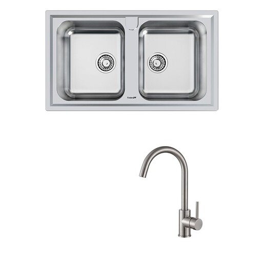 Set sudoper Foster Elettra 5886060 + slavina Vida, krom mat