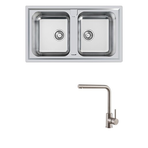 Set sudoper Foster Elettra 5886060 + slavina Zora, krom mat