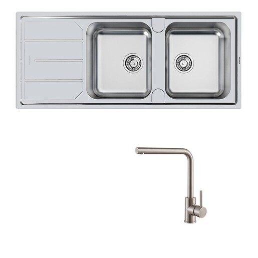 Set sudoper Foster Elettra 5812060 + slavina Zora, krom mat