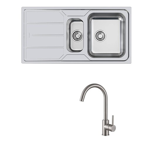 Set sudoper Foster Elettra 5197060 + slavina Vida, krom mat