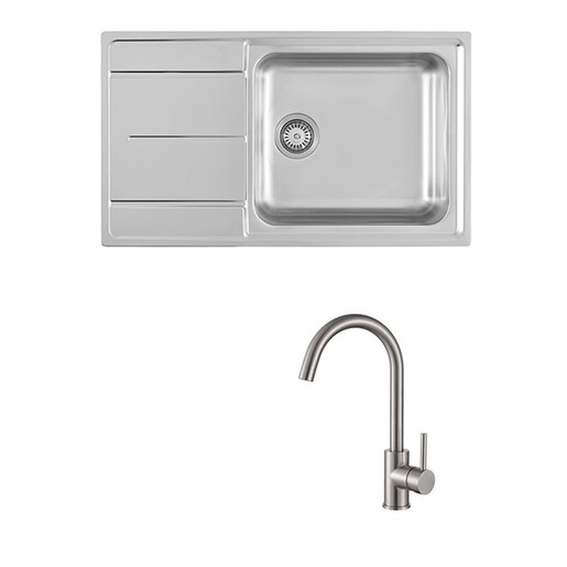 Set sudoper Foster Evo 3218000 STD + slavina Vida, krom mat