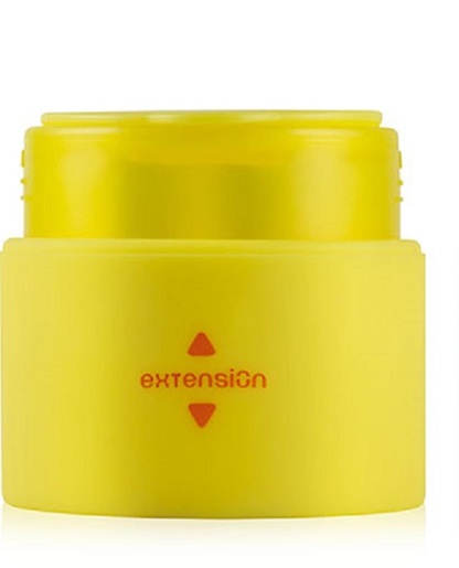 Šiljilo plastično, 2 rupe, MILAN Extension, žuta