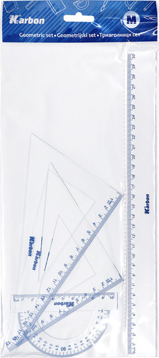 Geometrijski set srednji, KARBON