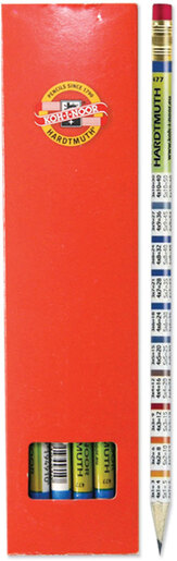 Grafitna olovka HB, KOH-I-NOOR, s gumicom, Tablica Množenja