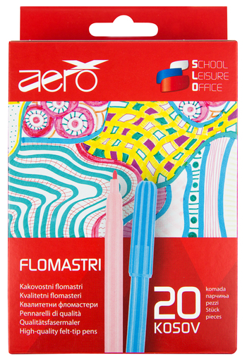 Flomasteri, Aero, 20 kom