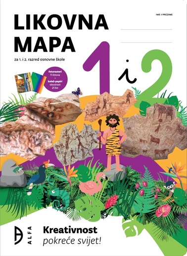 Likovna mapa s kolaž-papirom i raster-papirom 1 i 2