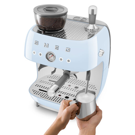 Smeg espresso aparat za kavu EGF03PBEU, pastelno plavi