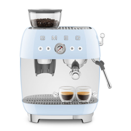 Smeg espresso aparat za kavu EGF03PBEU, pastelno plavi