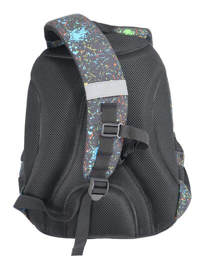 Školski ruksak, ergonomski, 3 zipa, Target, Duel, Paint