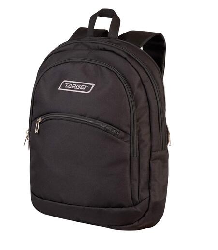 Školski ruksak, ergonomski, 2u1, Target, Curved, Black