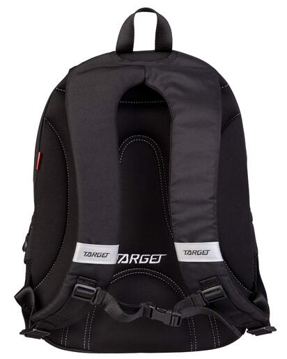 Školski ruksak, ergonomski, 3 zipa, Target, Duel, Black