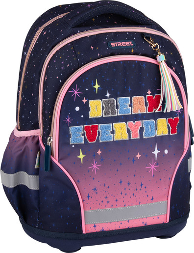 Školski ruksak, ergonomski, Street, DREAM EVERYDAY+privjesak