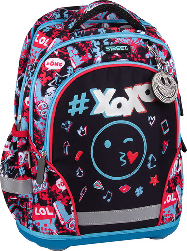 Školski ruksak, ergonomski, Street, #XOXO+privjesak