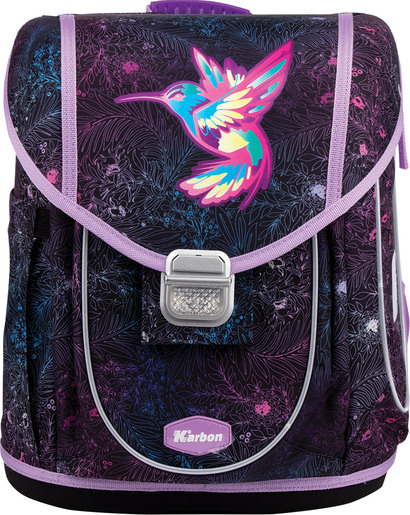 Školska torba, anatomska, Karbon, HUMMINGBIRD