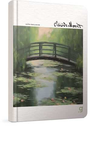 Bilježnica Monet, A4 linije, tvrdi uvez