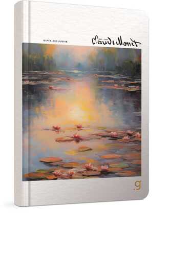 Bilježnica Monet, A4 kvadratići, tvrdi uvez