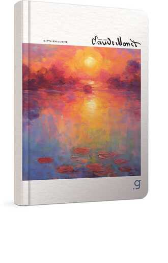 Bilježnica Monet, A4 linije, tvrdi uvez