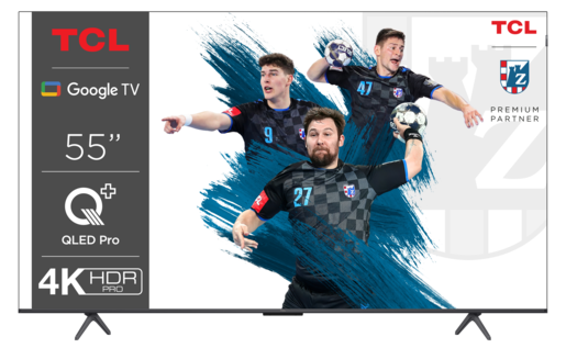 TCL 55" QLED TV 55C655, 4K UHD, Google Smart TV, Dolby Vision IQ & Dolby Atmos, HDR10+