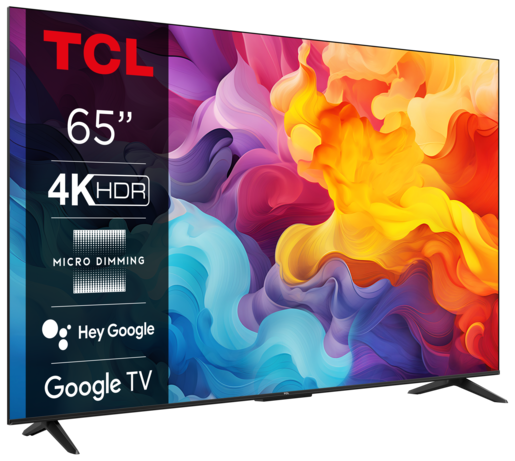 TCL 65" LED TV 65V6B, 4K UHD, Google Smart TV, Dolby Atmos, HDR10