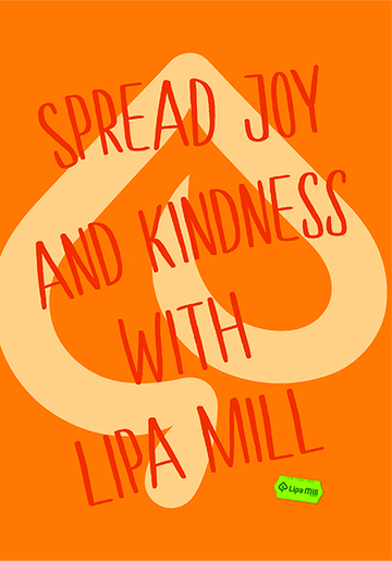 Bilježnica LIPA MILL, A5 kvadratići, 96 listova, tvrdi uvez