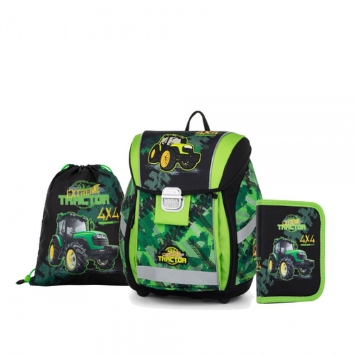 Školski ruksak, anatomski, 3u1, Premium Light, Tractor
